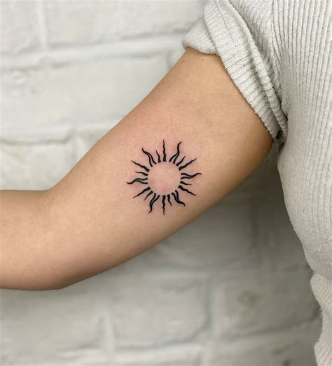 meaning sun tattoo|sun minimalist tattoo.